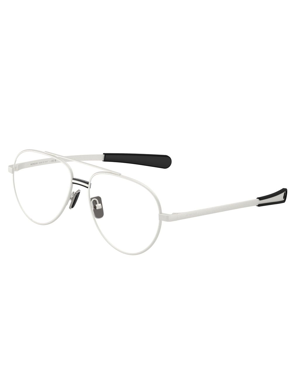 Moncler Black Me1008 1004 Optical Frames Metal Transparent Pilot Normal