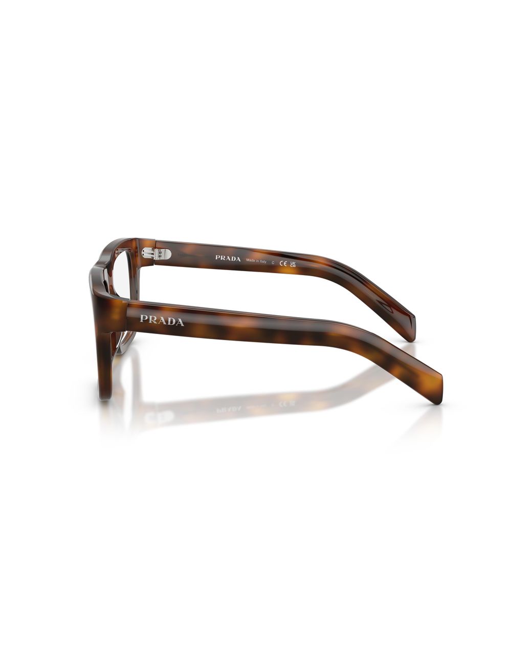 Prada Black Pr D02V 20D1O1 Optical Frames Acetate Transparent Squared Normal for men