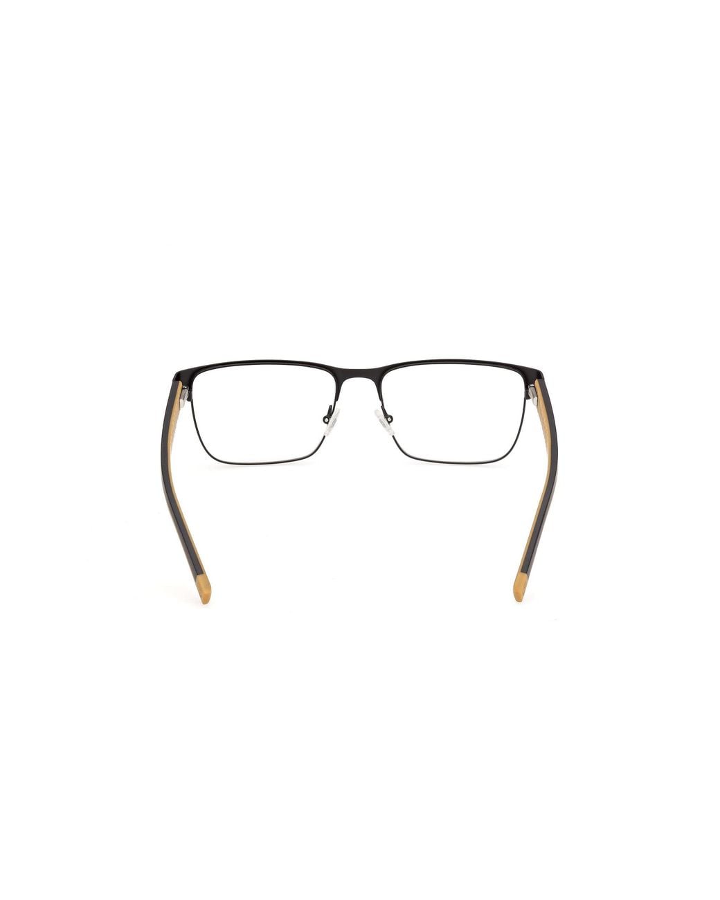 Timberland Black Tb50117 2 Optical Frames Metal Squared Normal for men