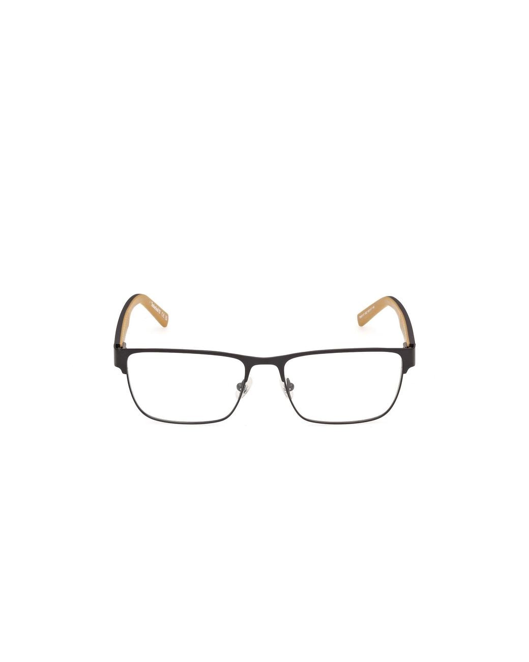 Timberland Black Tb50117 2 Optical Frames Metal Squared Normal for men
