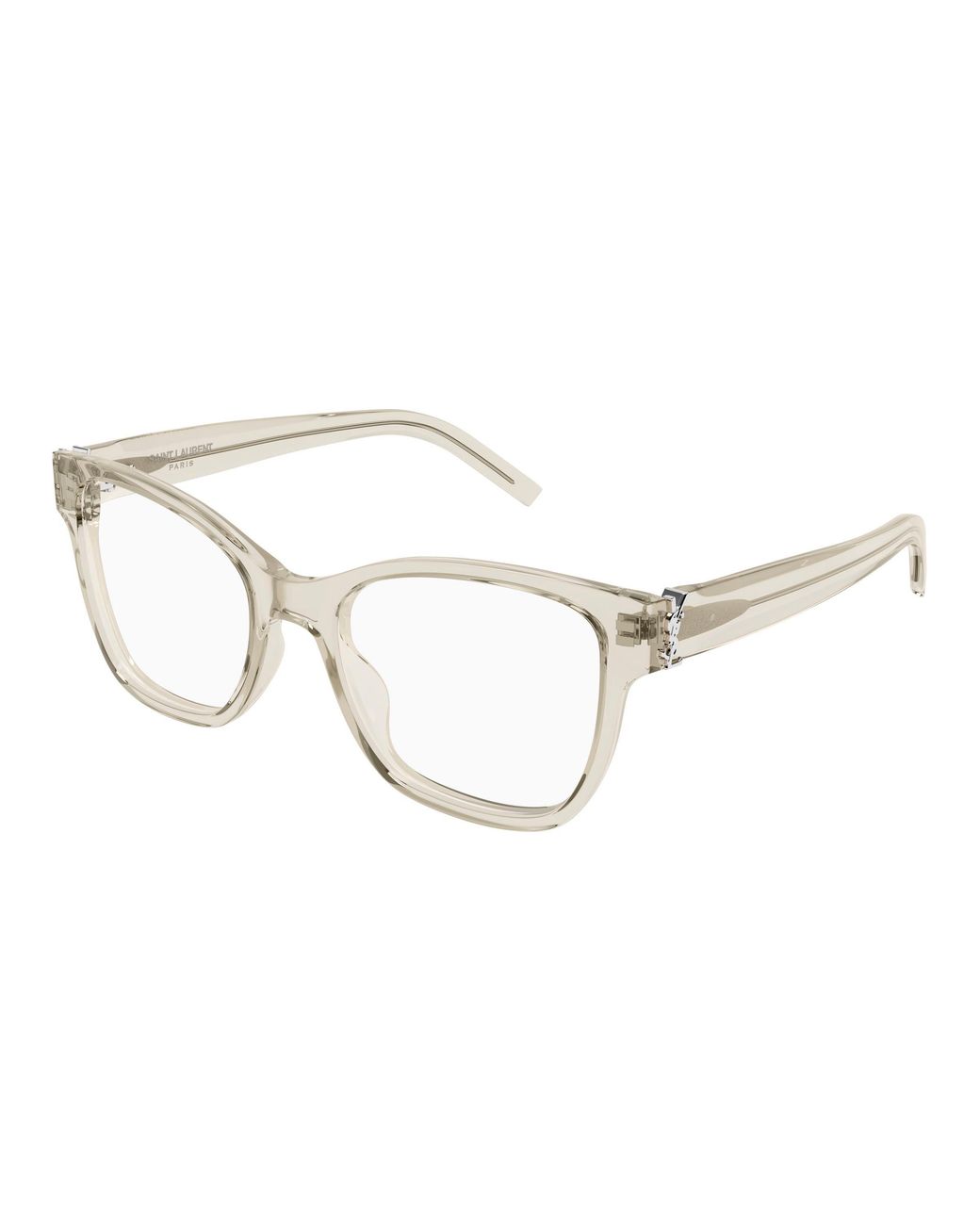 Saint Laurent Black Sl M158 010 Optical Frames Acetate Transparent Cat Eye Antiriflesso