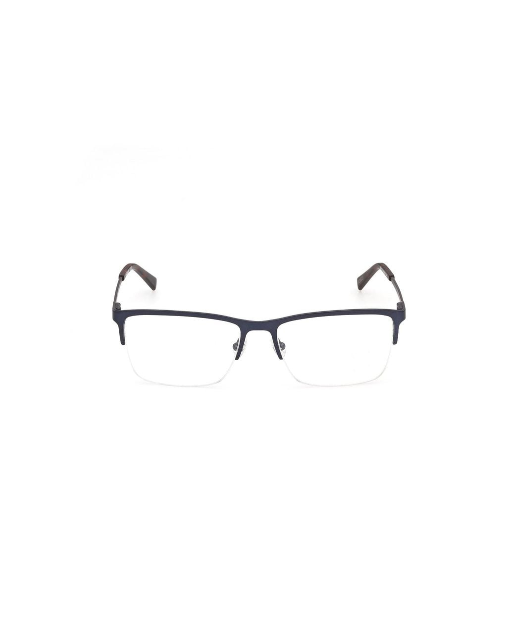 Timberland Black Tb50120 91 Optical Frames Metal Squared Normal for men
