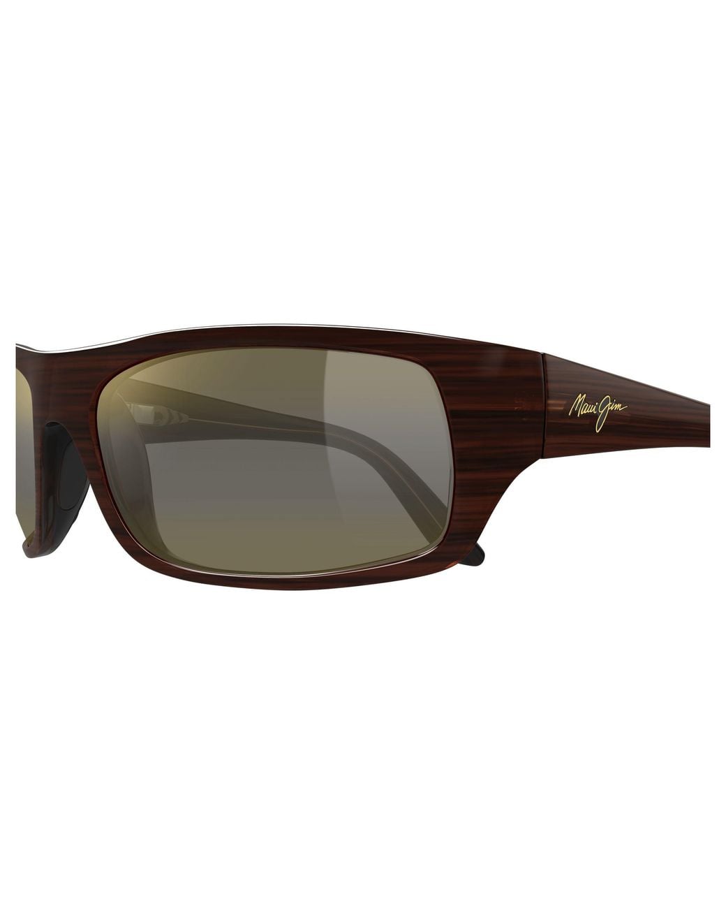 Maui Jim Black Mj0202S 003 Occhiali Da Sole Iniettato Bronzo Squadrata