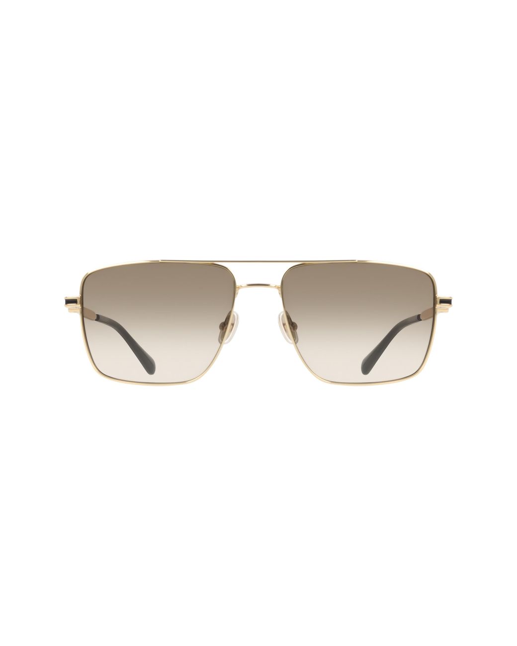 Ferragamo Black Sf329Slbi 710 Sunglasses Metal Squared Normal for men