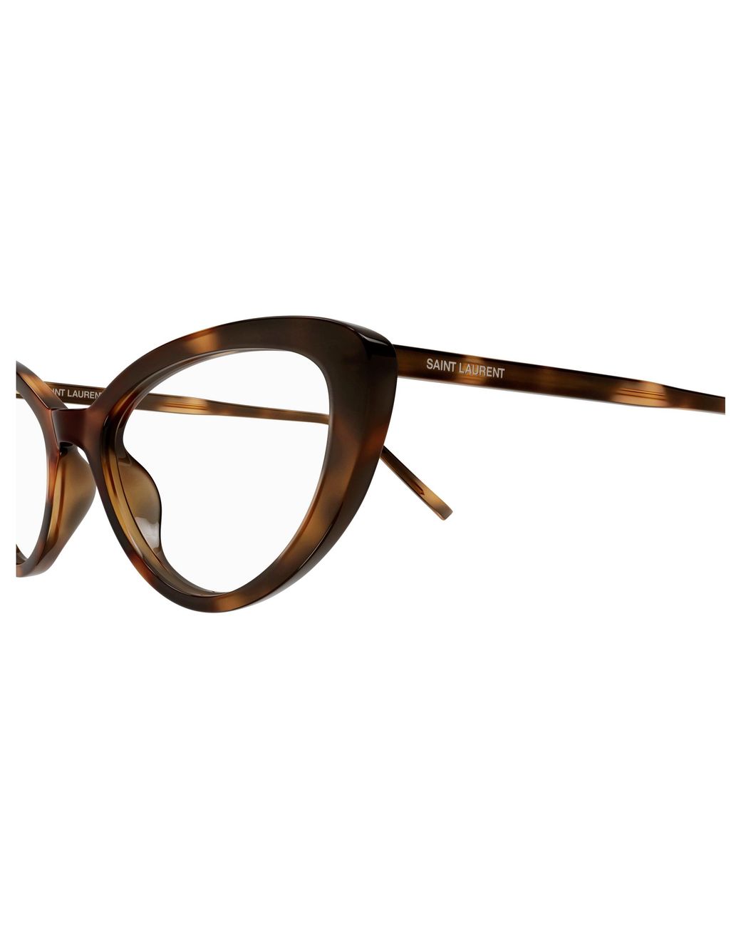 Saint Laurent Black Sl 777 003 Optical Frames Acetate Transparent Cat Eye "Antiriflesso"