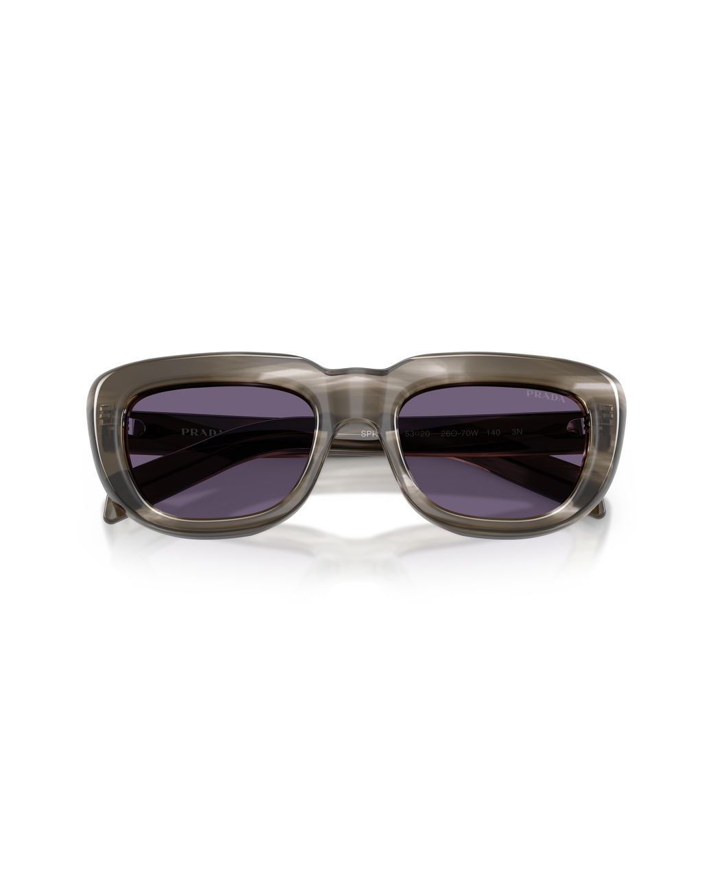 Prada Black Pr D07S 26O70W Sunglasses Acetate Squared Normal