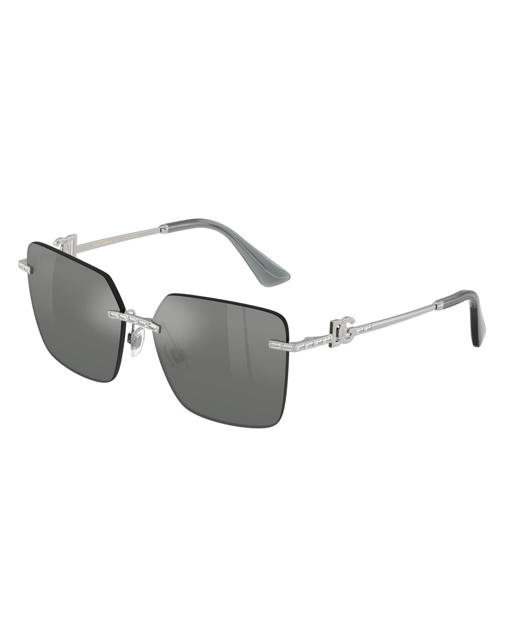 Dolce & Gabbana Black Dg2332B 05/88 Sunglasses Metal Squared Normal Nuanced