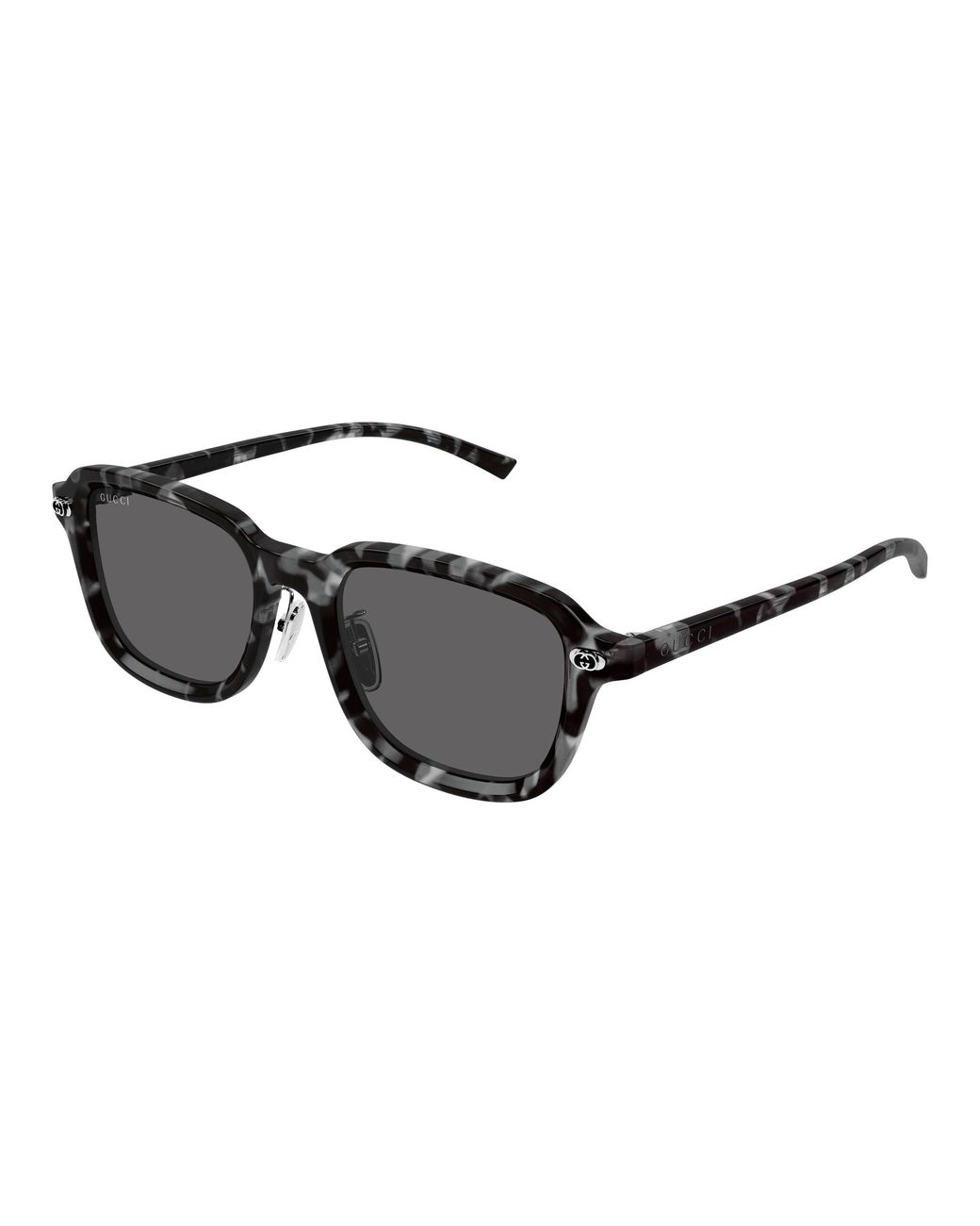 Gucci Black Gg1948Sk 002 Sunglasses Acetate Smoke Squared for men