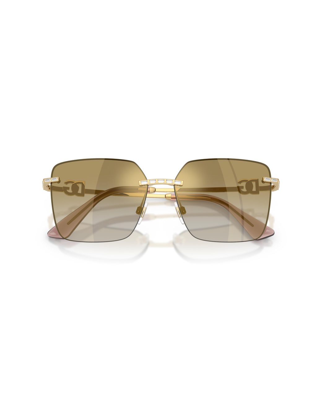 Dolce & Gabbana Black Dg2332B 02/6E Sunglasses Metal Squared Normal