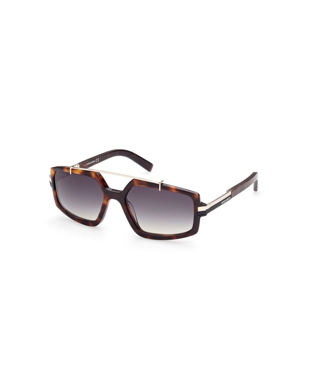 DSquared² Black Dq0378 Hanke 52B Outlet Sunglasses Acetate Squared Normal Shaded for men