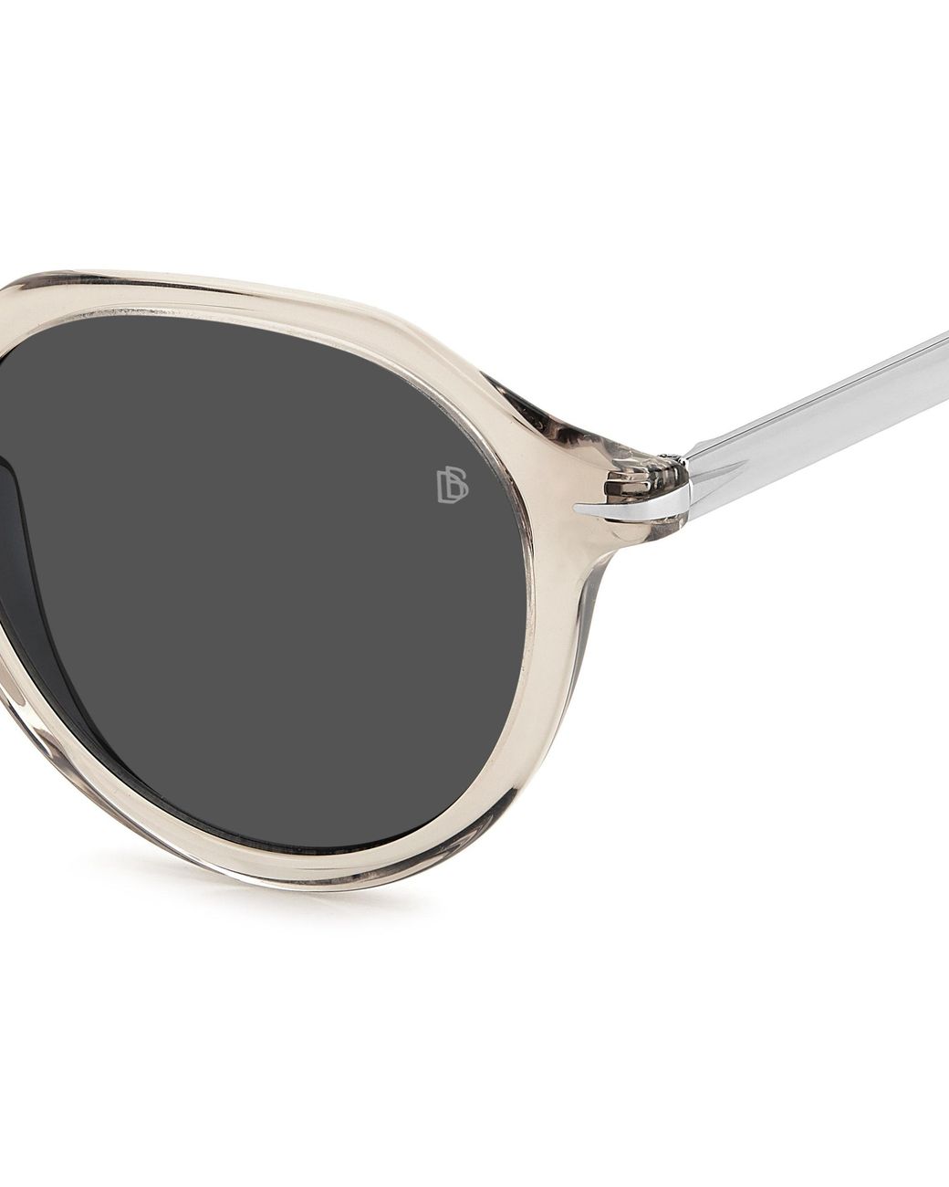 David Beckham Black Db 1098/S 79U/Ir Sunglasses Titanium Round for men