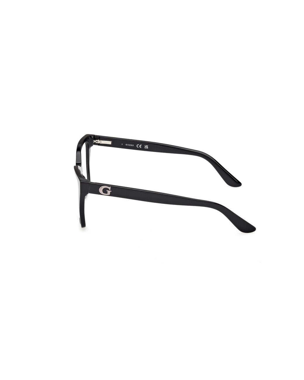 Guess Black Gu50234 001 Optical Frames Acetate Geometric Normal