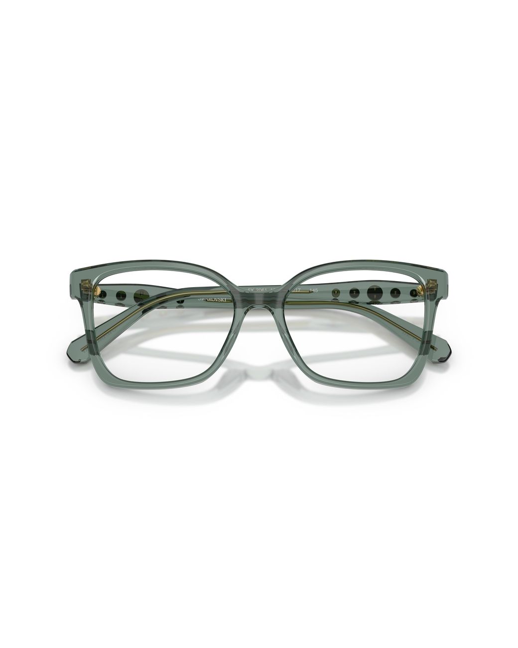 Swarovski Black Sk2061 1043 Optical Frames Acetate Transparent Squared Normal