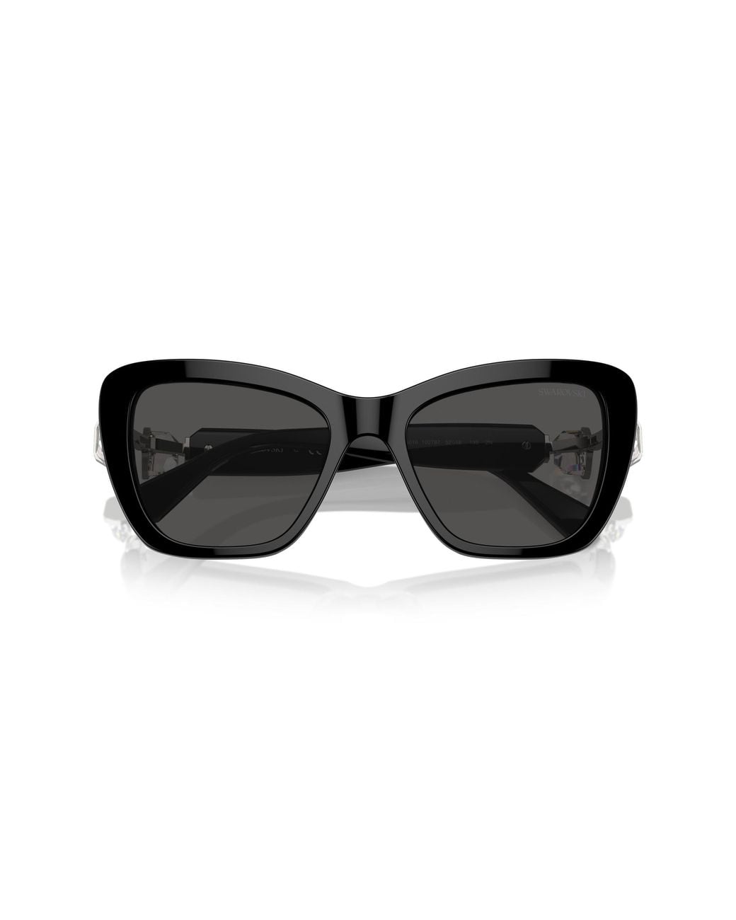 Swarovski Black Sk6018 100187 Sunglasses Acetate Cat Eye Normal