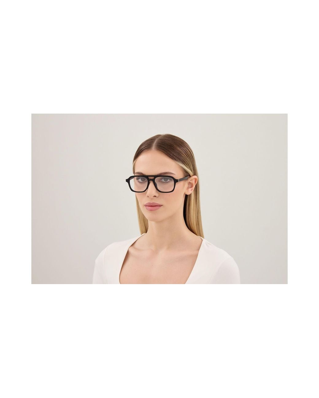 Saint Laurent Black Sl M179 001 Optical Frames Acetate Transparent Pilot