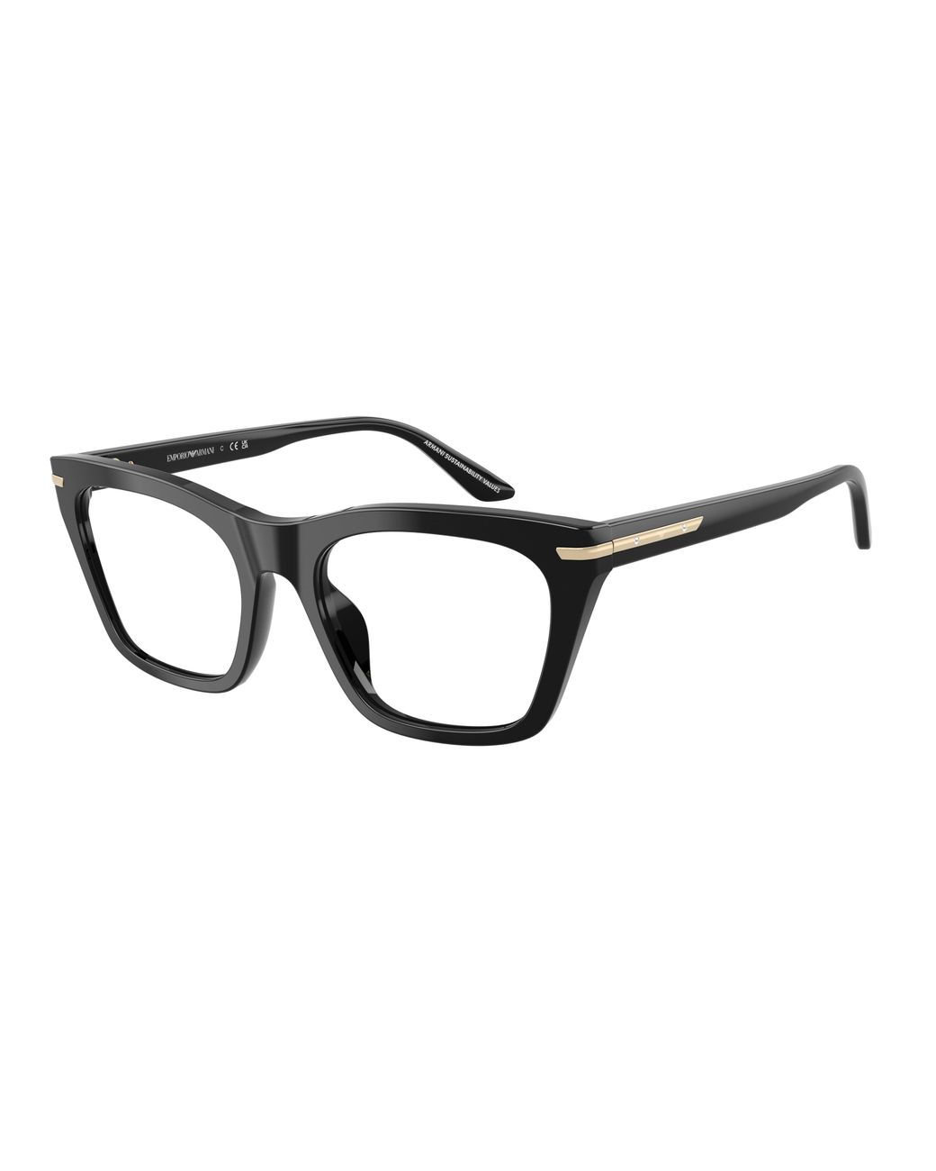 Emporio Armani Black Ea3283Bu 5017 Optical Frames Acetate Transparent Cat Eye Normal