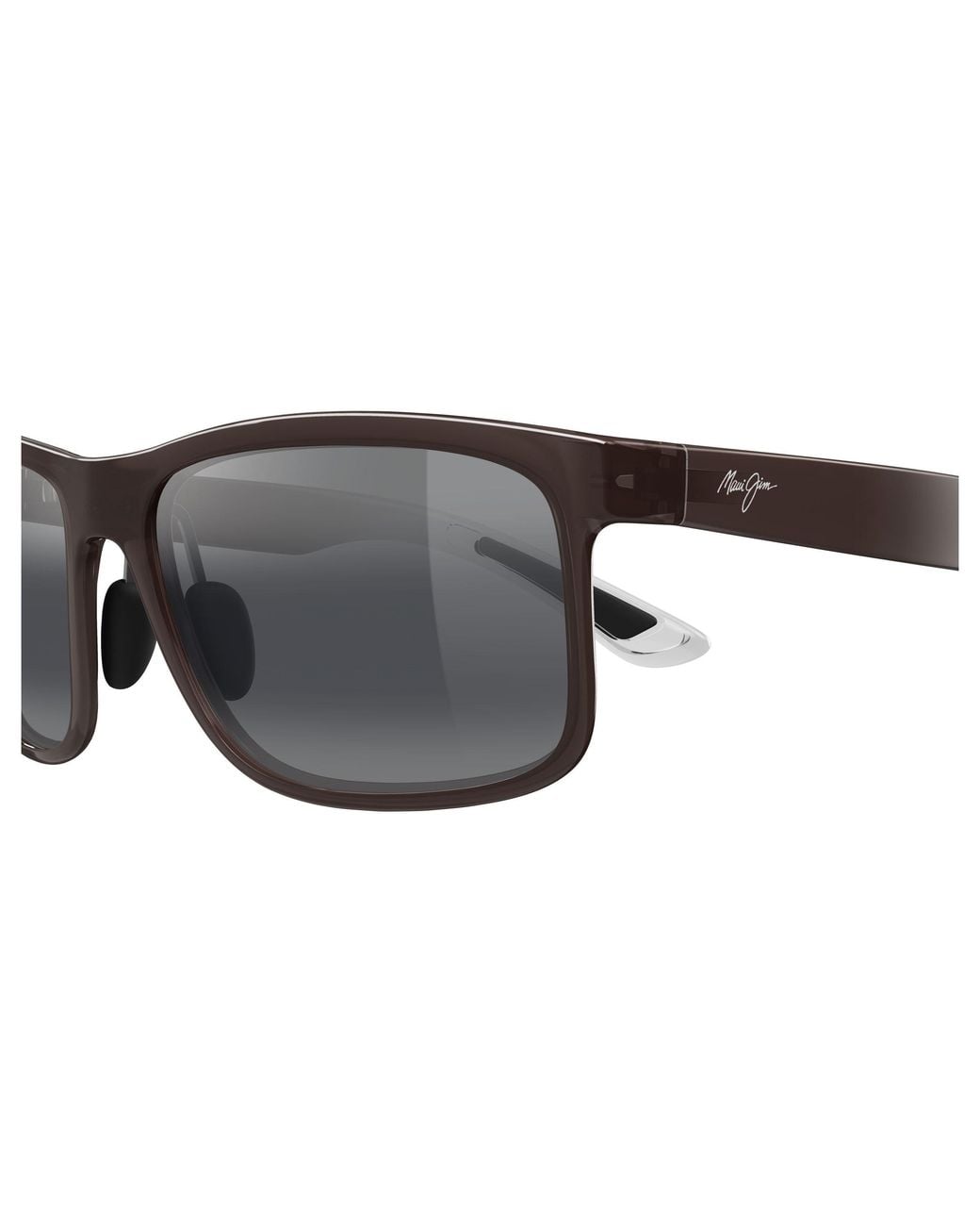 Maui Jim Black Mj0449S 001 Occhiali Da Sole Iniettato Squadrata