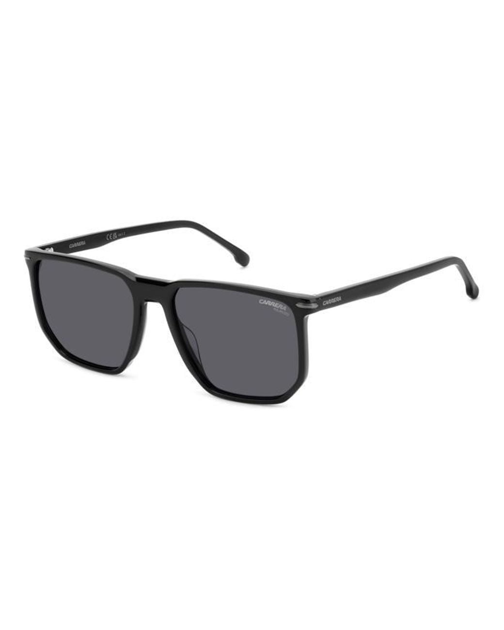 Carrera Black 329/S 08A/M9 Sunglasses Acetate Geometric Polarized for men