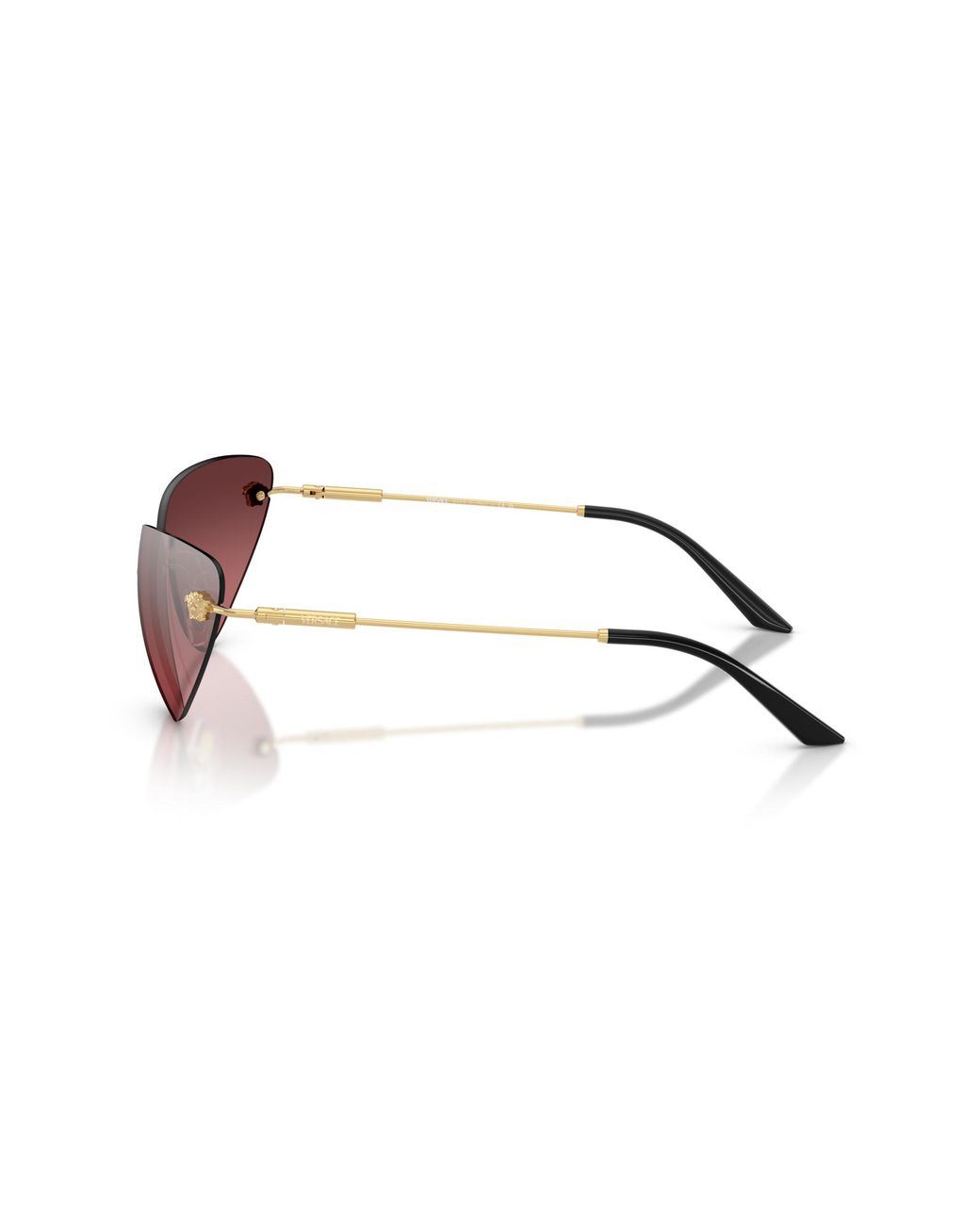 Versace Black Ve2281 10027E Sunglasses Metal Cat Eye Normal Shaded
