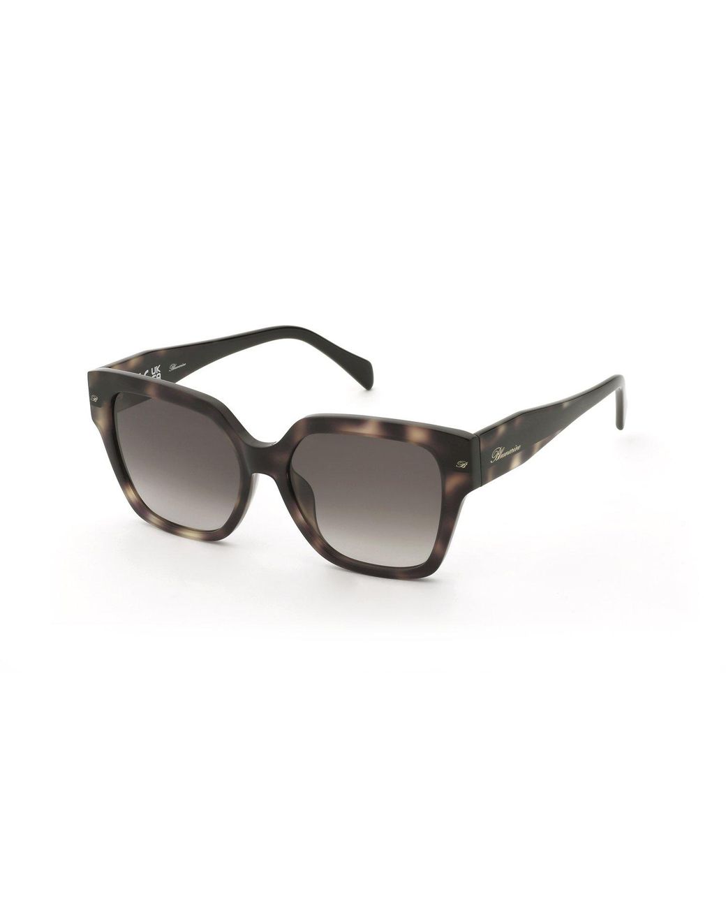 Blumarine Black Sbm905 07Ux Sunglasses Acetate Squared Normal Nuanced