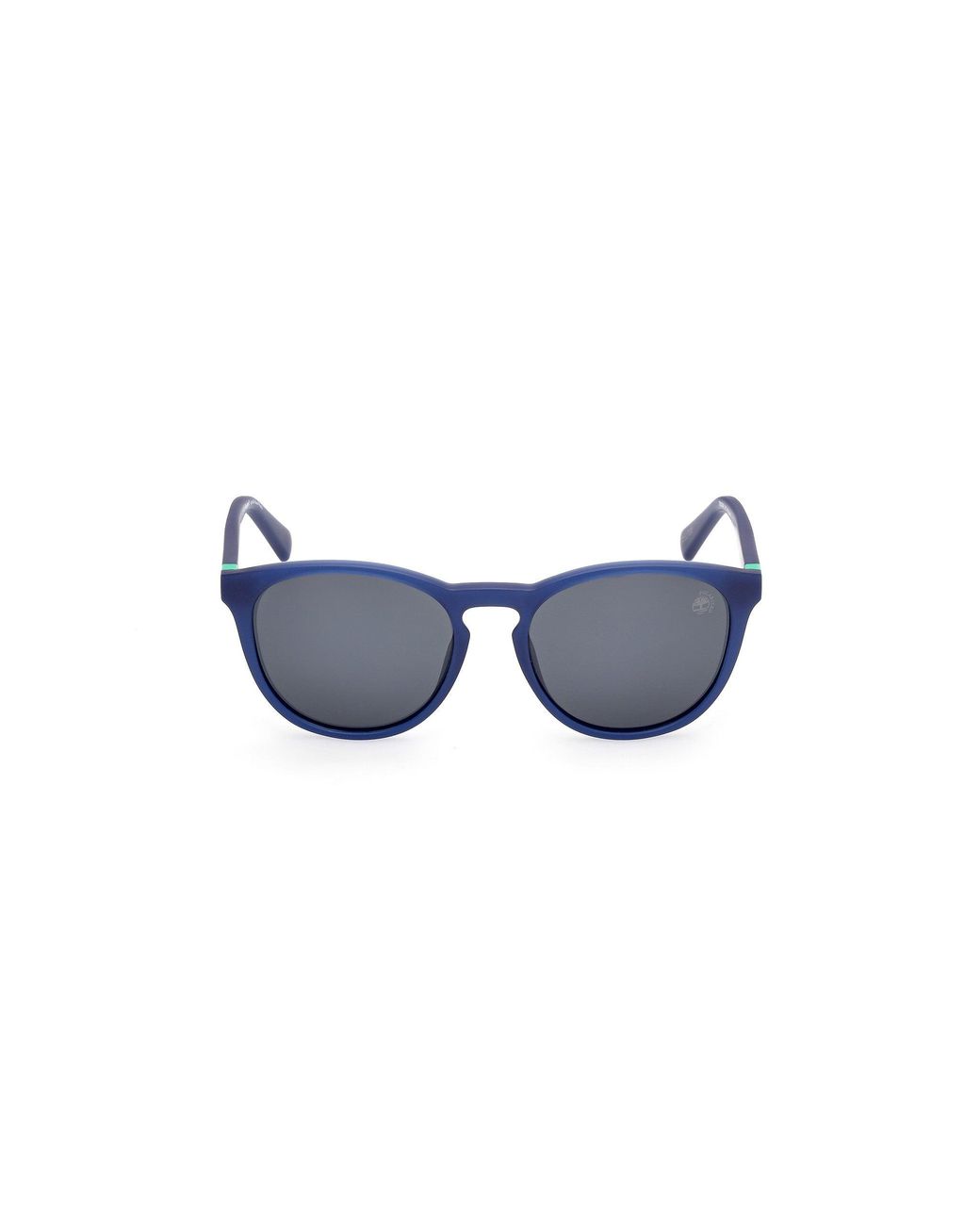 Timberland Blue Tb00049 91D Sunglasses Injected Smoke Round Polarized