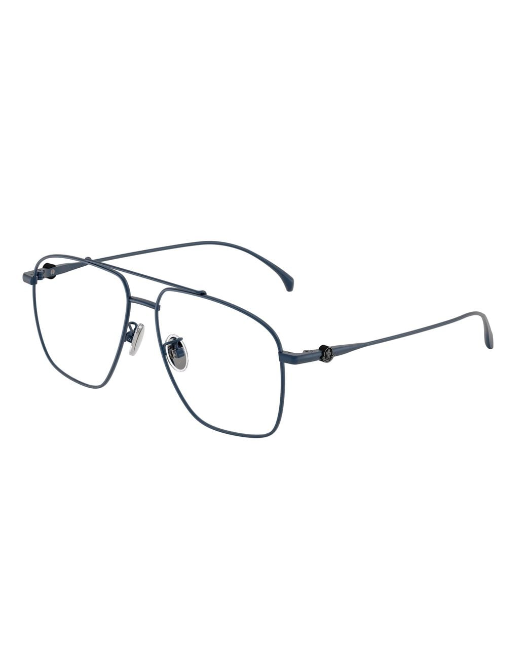 Moncler Black Me1017T 1026 Optical Frames Titanium Transparent Pilot Normal