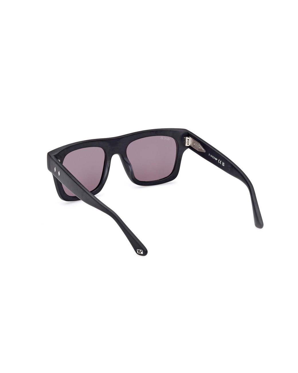 Web Black We0354 02A Sunglasses Acetate Smoke Squared Normal for men