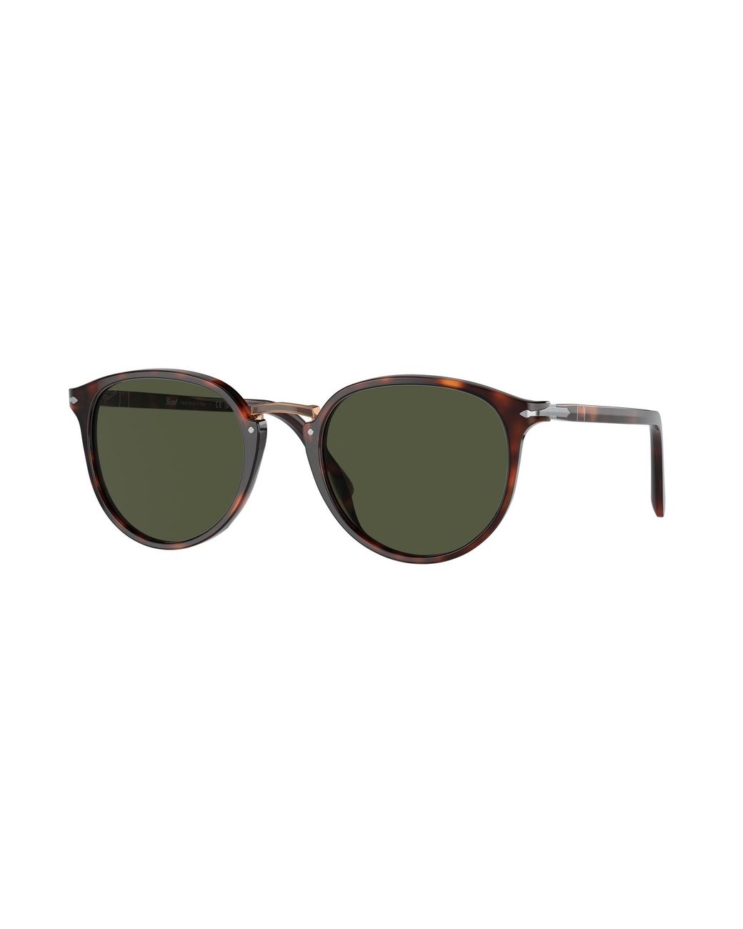 Persol Black Po3210S 24/31 Sunglasses Acetate Round Normal for men