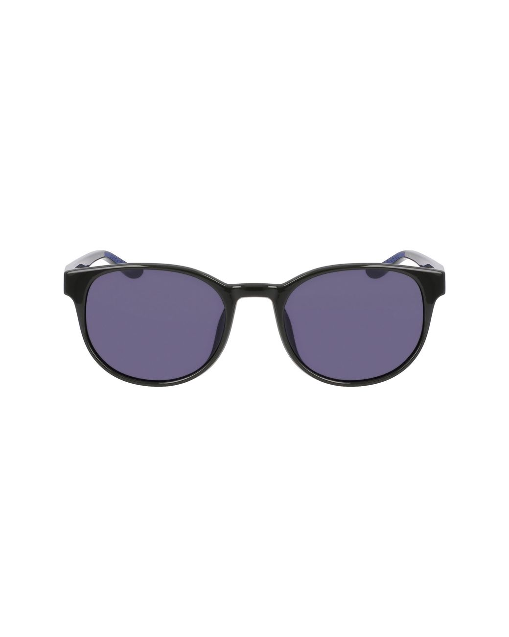 Nike Black Temper Flow If1101X 355 Sunglasses Injected Blu Round Normal for men