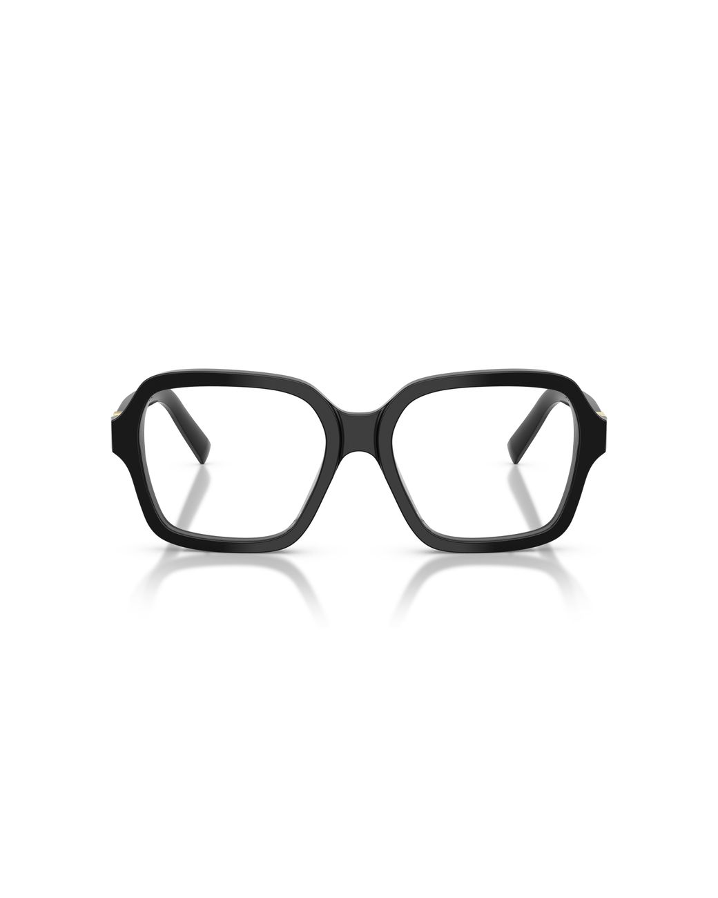 Miu Miu Black Mu 03Yv 16K1O1 Optical Frames Acetate Squared Normal