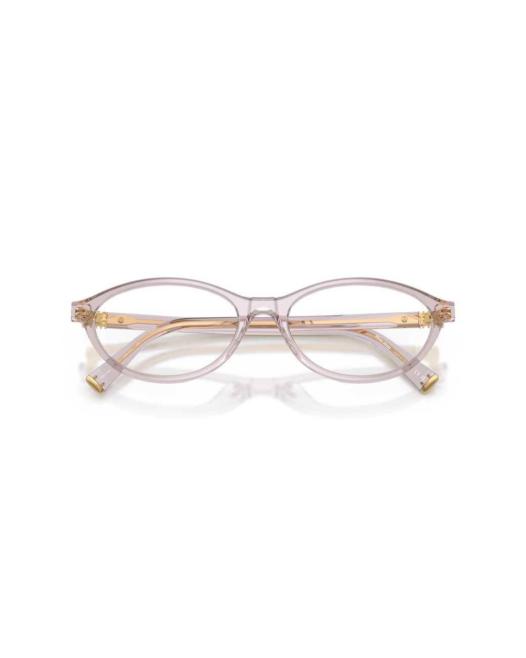 Miu Miu Black Mu 09Xv 12W1O1 Optical Frames Acetate Transparent Round Normal