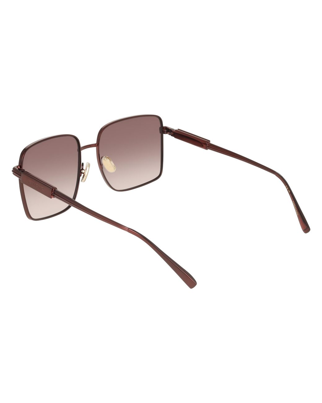 Ferragamo Black Sf330S 606 Sunglasses Metal Squared Normal