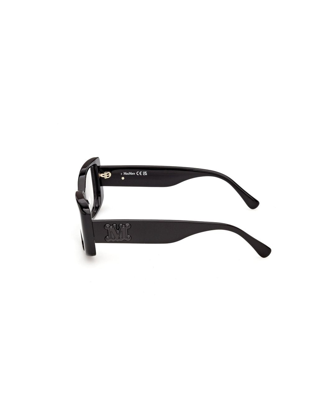 Max Mara Black Mm5250 1 Optical Frames Acetate Squared Normal