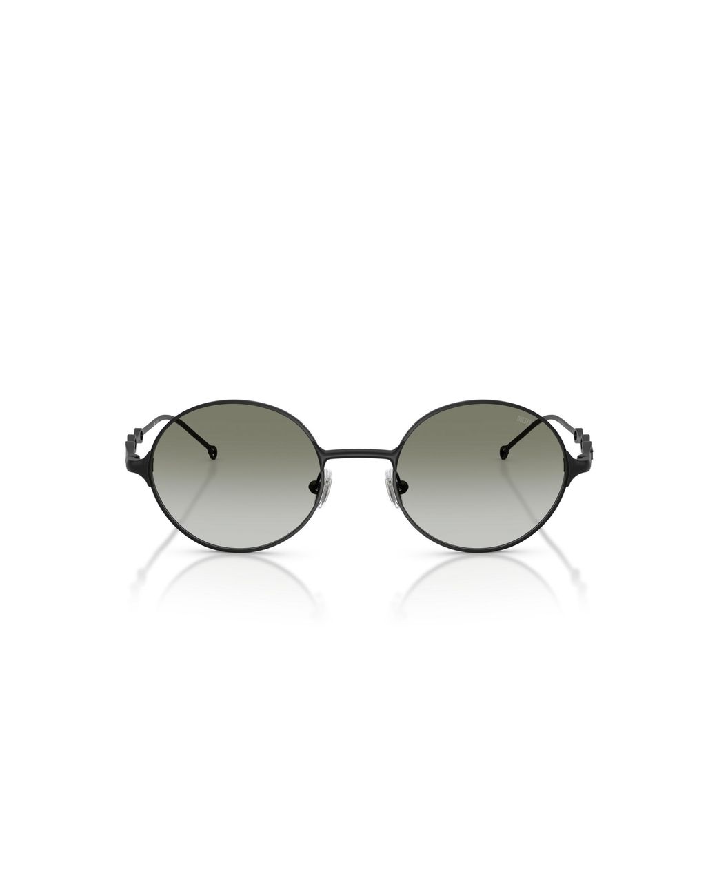 DIESEL Black Dl1008 10138E Sunglasses Metal Round Normal Shaded