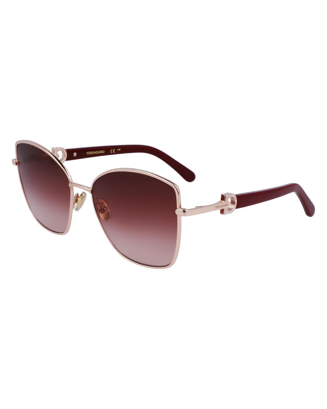 Ferragamo Black Sf312Sr 773 Sunglasses Metal Normal Normal