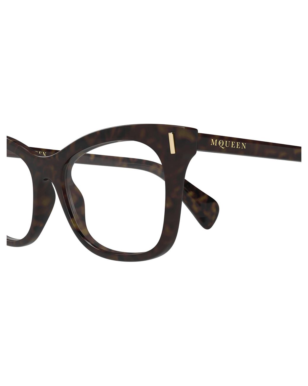 McQueen Black Am0552O 002 Optical Frames Acetate Transparent Cat Eye