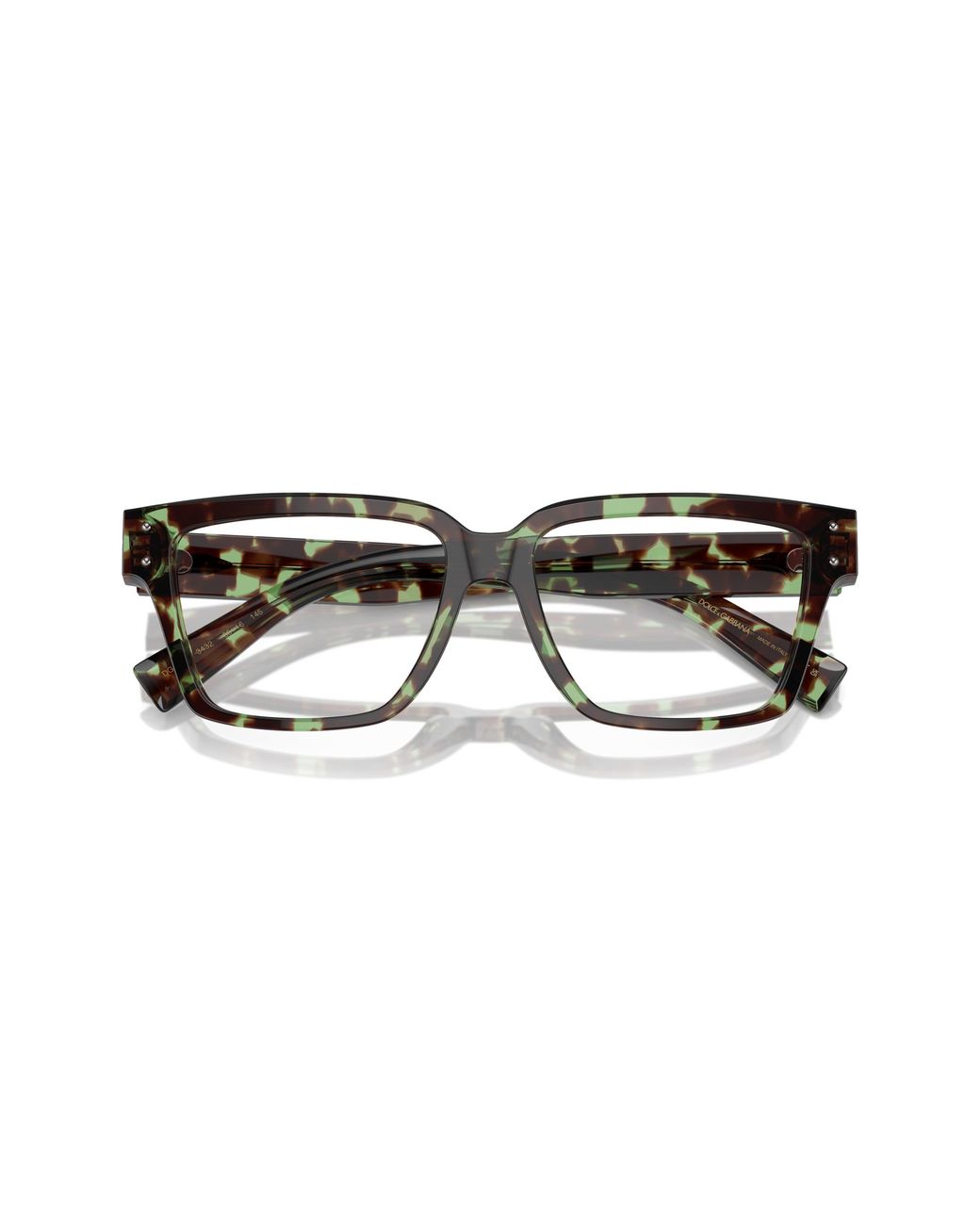 Dolce & Gabbana Black Dg3383 3432 Optical Frames Acetate Transparent Squared Normal for men