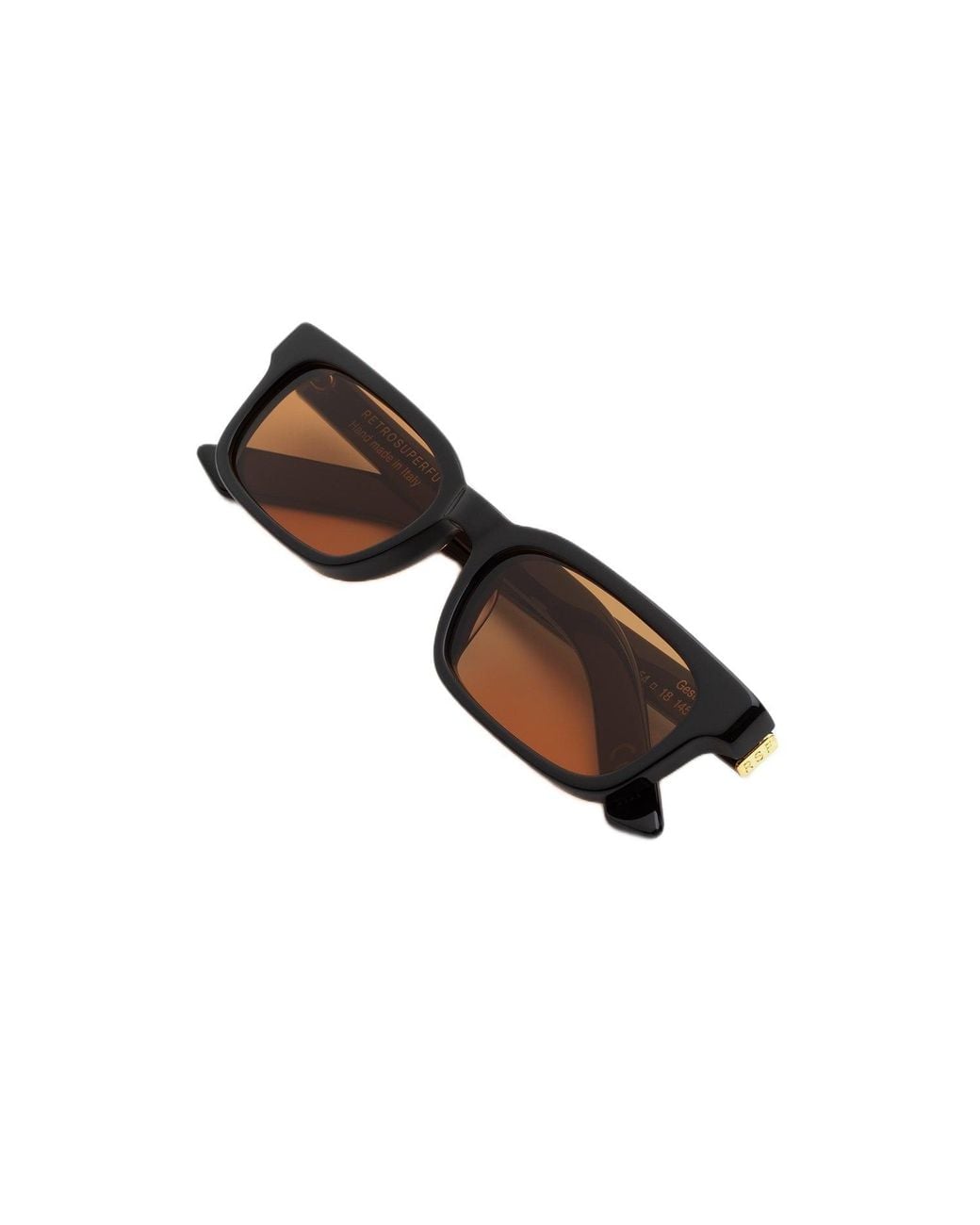 Retrosuperfuture Black Mti Gesto Refined Sunglasses Acetate Squared Normal