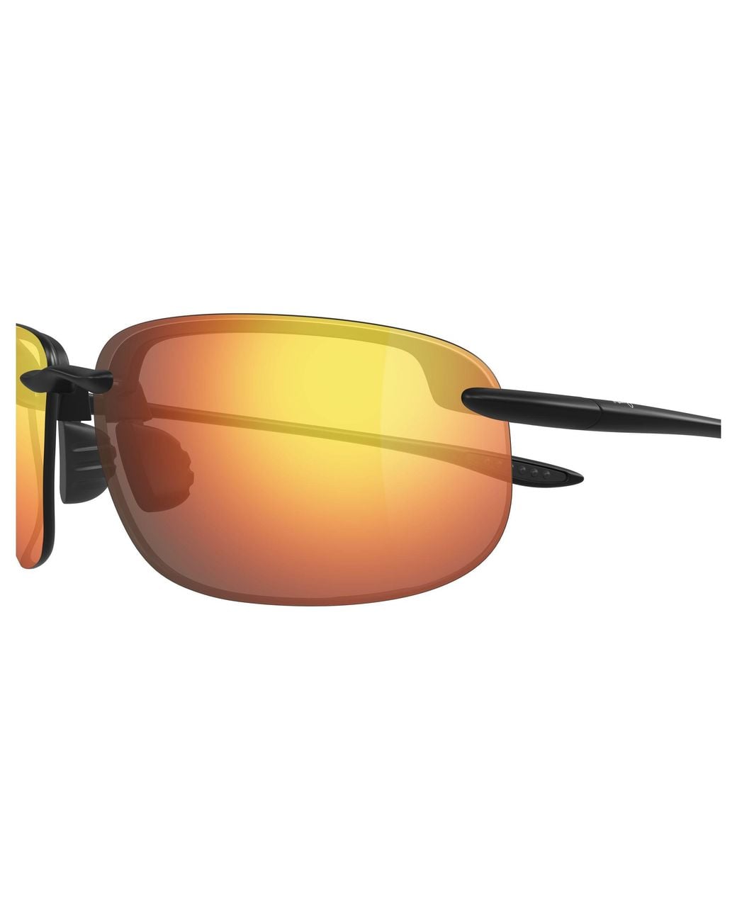 Maui Jim Black Mj0456S 005 Occhiali Da Sole Iniettato Rosso Rotonda