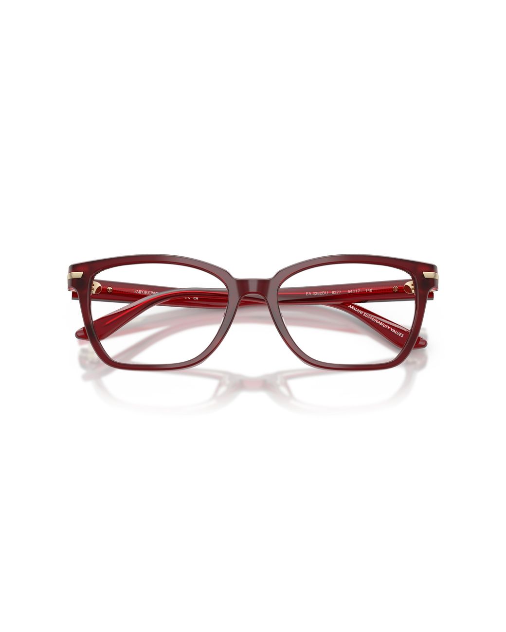 Emporio Armani Black Ea3282Bu 6377 Optical Frames Acetate Transparent Cat Eye Normal