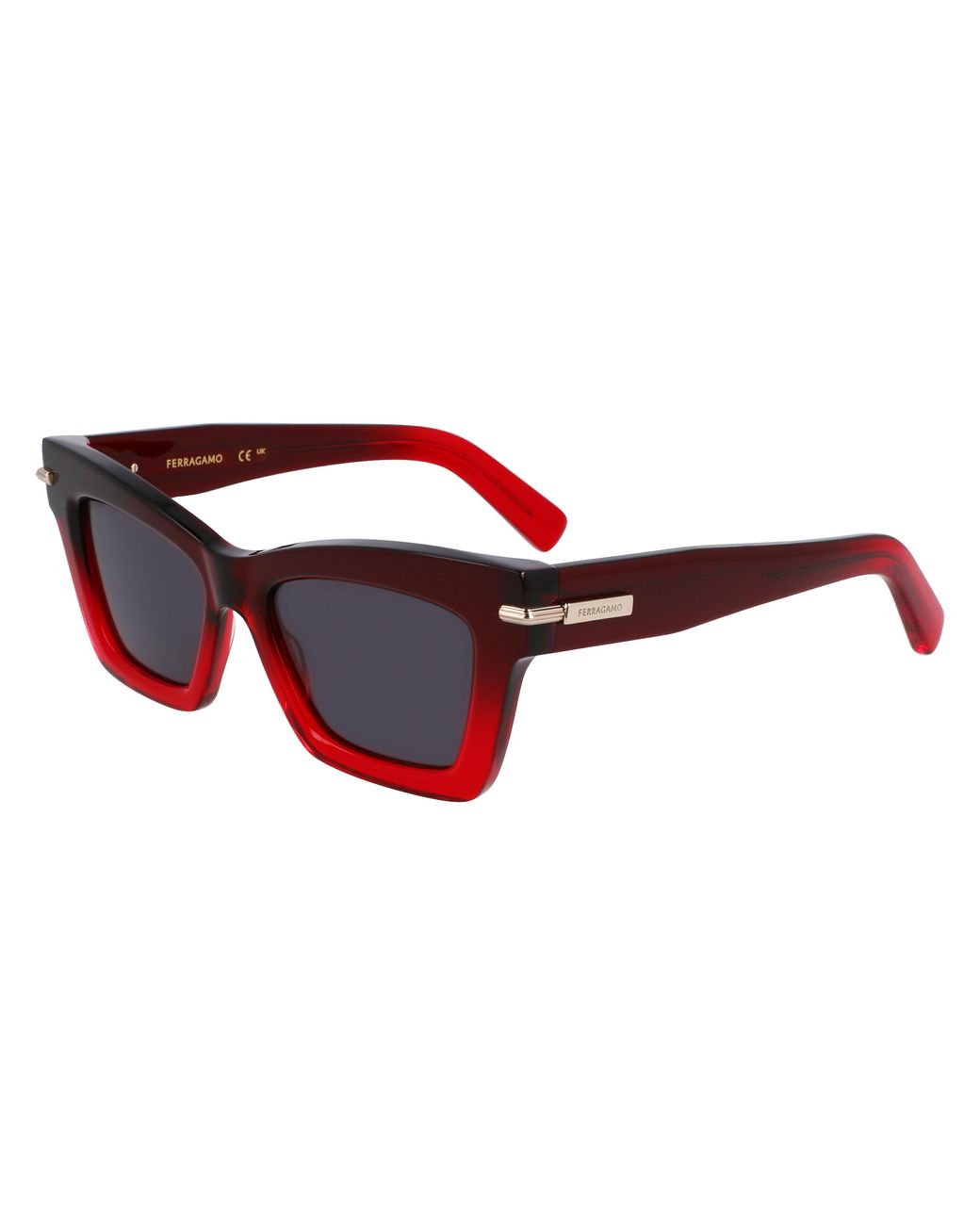 Ferragamo Black Sf2031S 615 Sunglasses Acetate Squared Normal