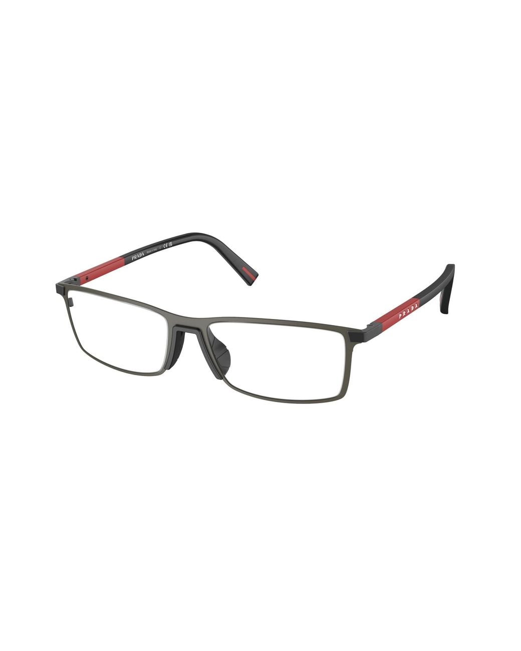 Paradas Linea Rosa Prada Linea Rossa Ps 53Qv 06P1O1 Optical Frames Metal Squared Normal in ...