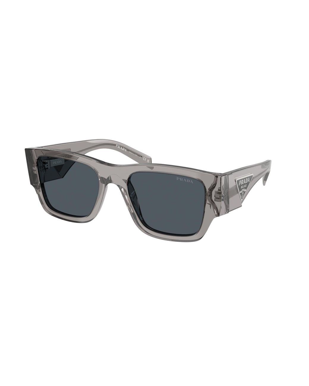 Prada Black Pr 10Zs 16Z70B Sunglasses Acetate Pillow Normal for men