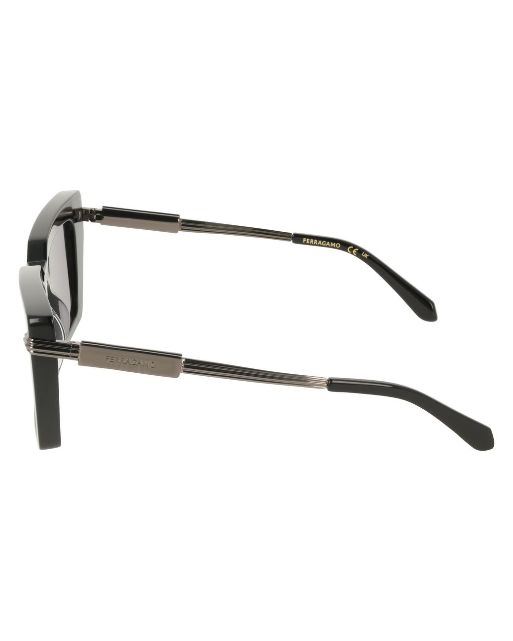 Ferragamo Black Sf2089S 001 Sunglasses Acetate Squared Normal