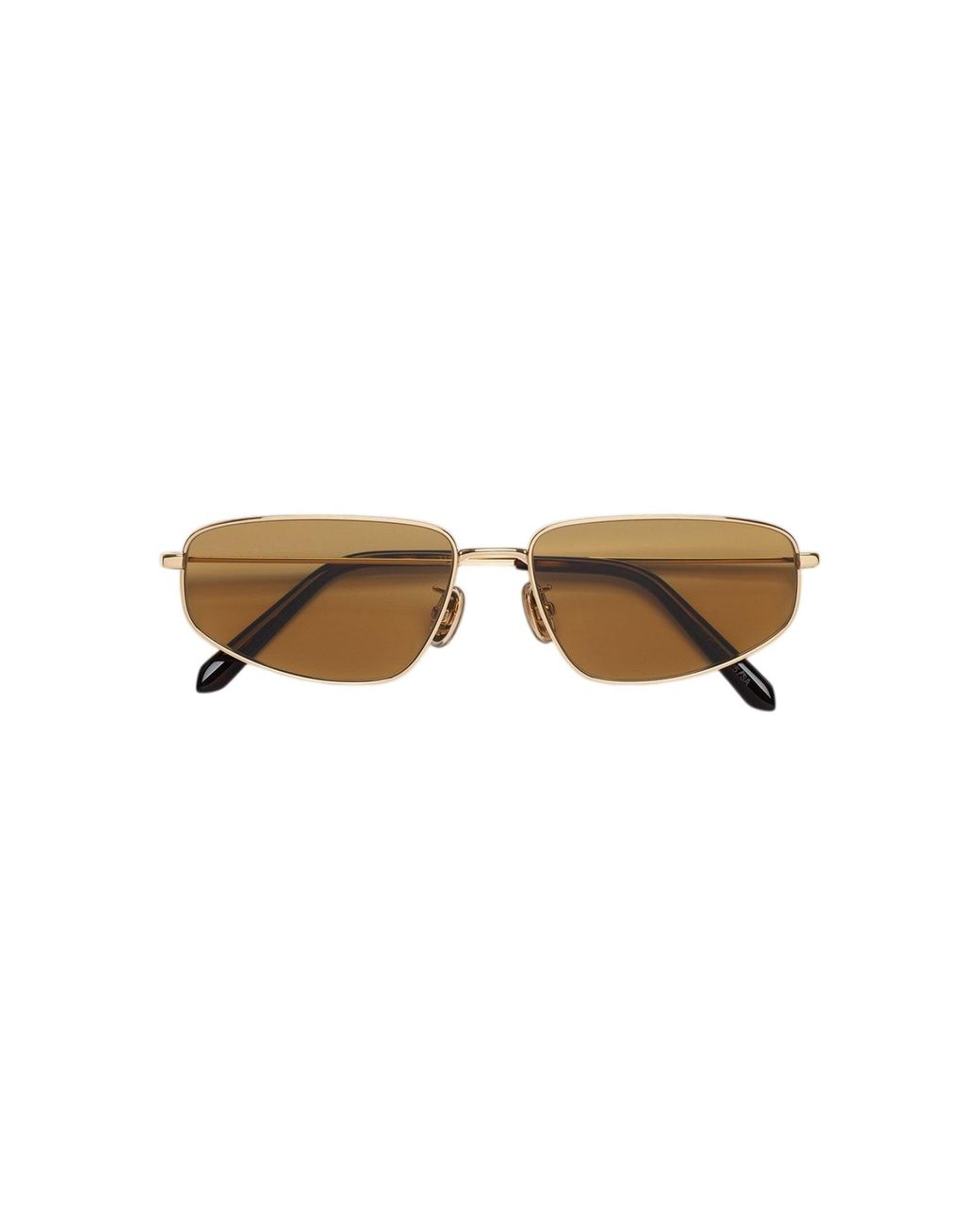 Retrosuperfuture Black Fk5 Isedra Senape Sunglasses Metal Geometric Normal