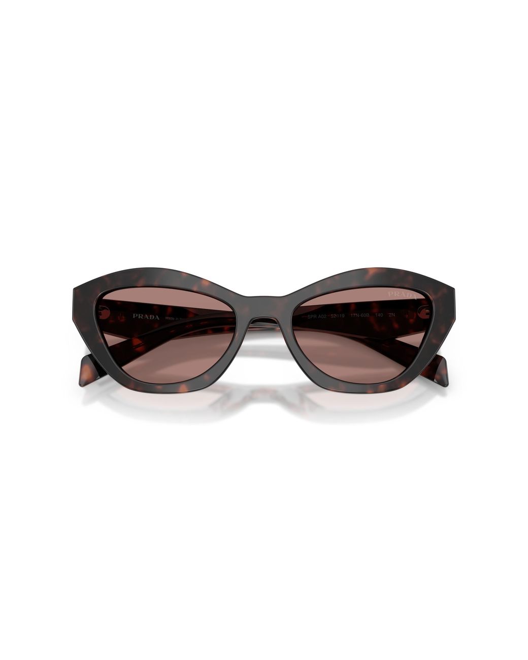 Prada Black Pr A02S 17N60B Sunglasses Acetate Butterfly Normal