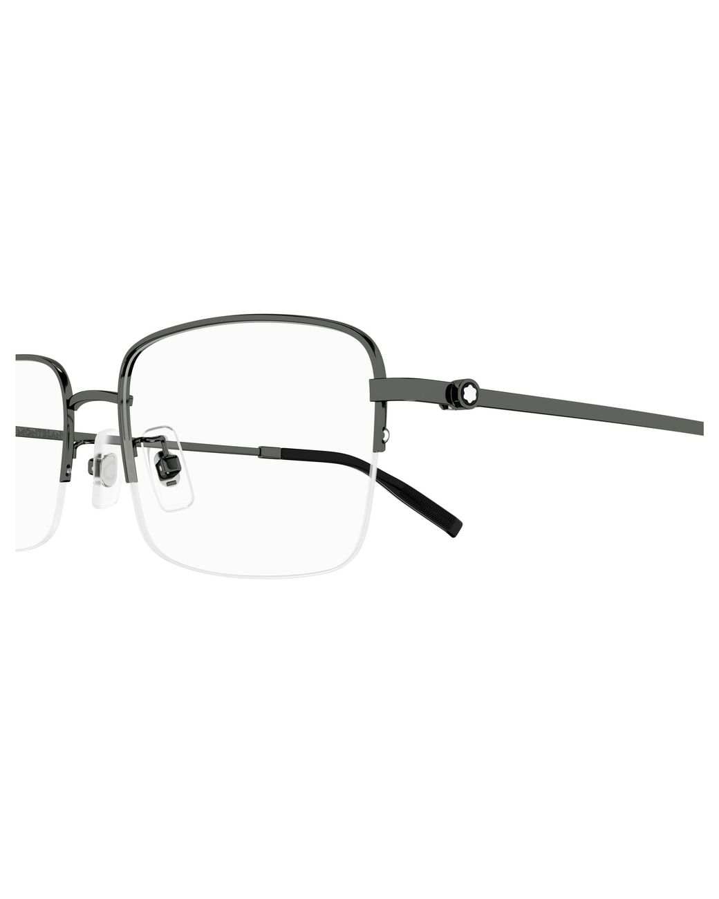 Montblanc Black Mb0313Oa 003 Optical Frames Titanium Transparent Squared for men