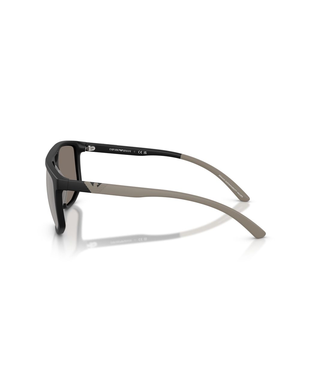 Emporio Armani Black Ea4248U 50016G Sunglasses Injected Pilot Mirrored for men