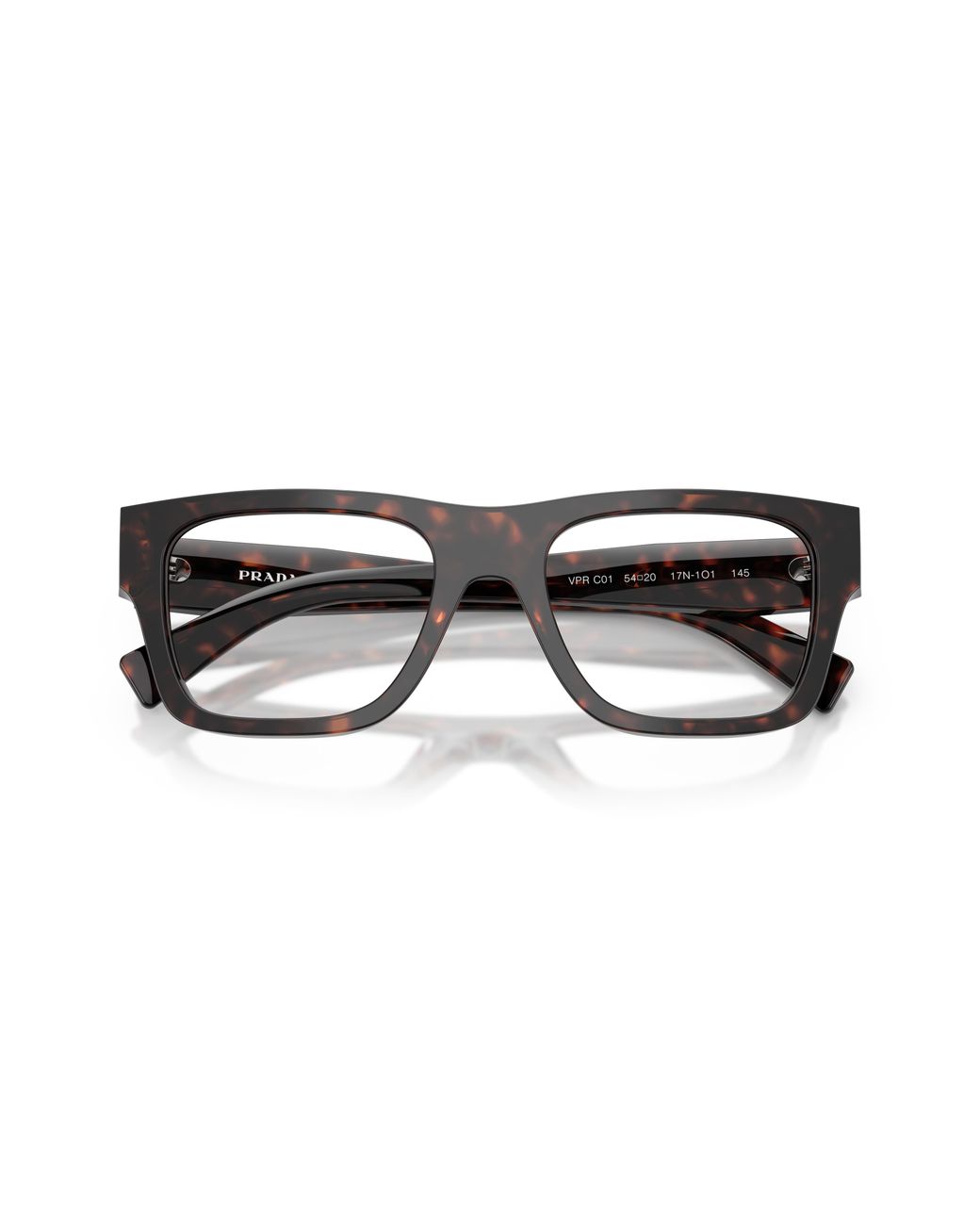 Prada Black Pr C01V 17N1O1 Optical Frames Acetate Pillow Normal for men