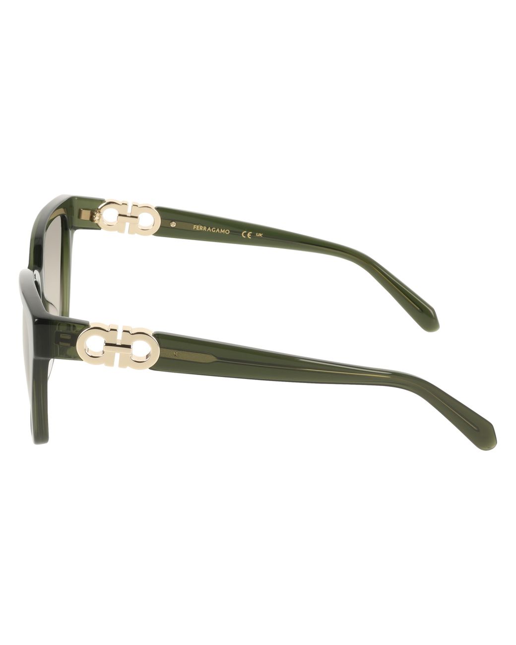 Ferragamo Black Sf2110S 320 Sunglasses Acetate Squared Normal